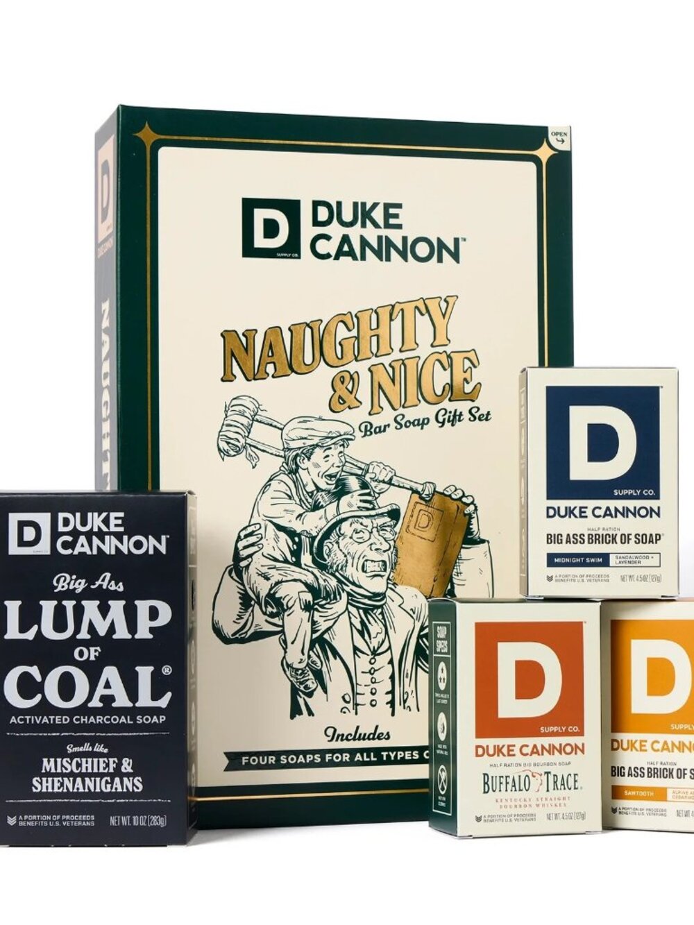 NWT Duke Cannon Naughty & Nice Bar Soap Gift Set